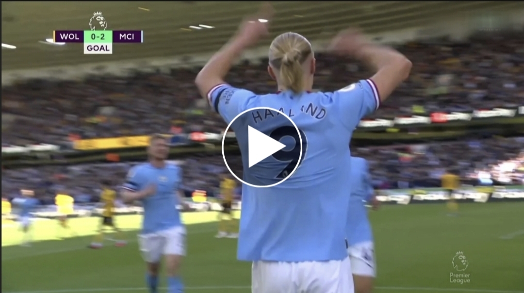 Manchester City [2] – 0 Wolves Erling Haaland Great Goal