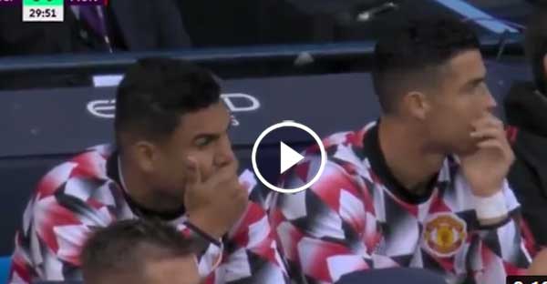 Cristiano Ronaldo & Casemiro Hidden Chats Reaction vs Manchester City