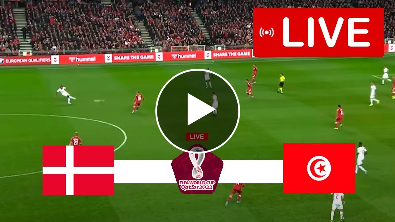 Denmark vs Tunisia LIVE | FIFA World Cup Qatar 2022 | Full Match LIVE Today