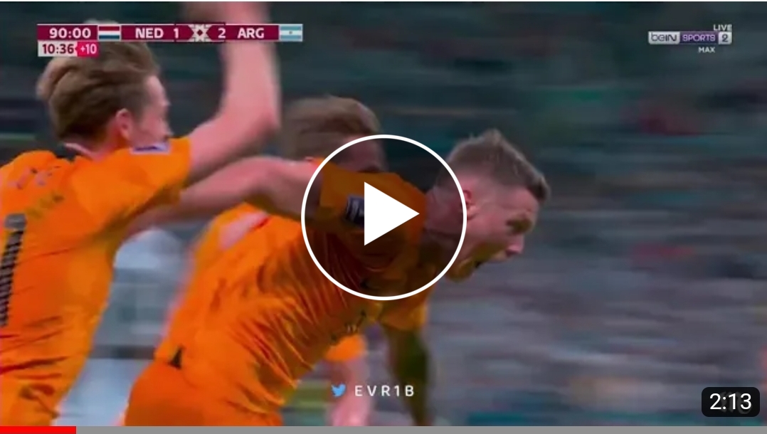 Netherlands [2] – 2 Argentina Weghorst W. 2nd Amazing Last Minute Goal