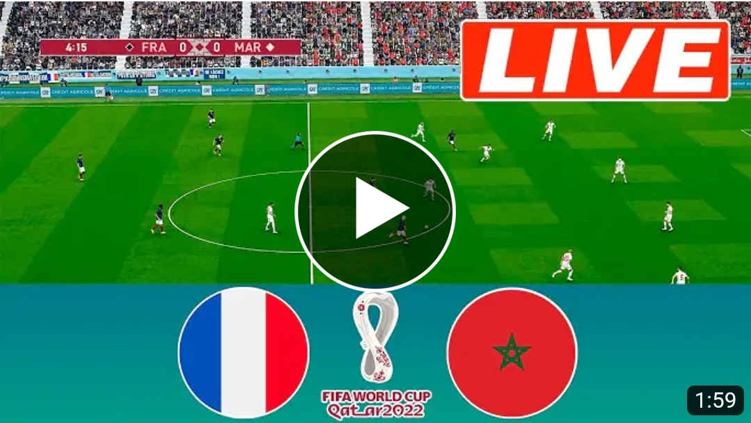 France Vs Morocco LIVE SEMI-FINALS WORLD CUP 2022
