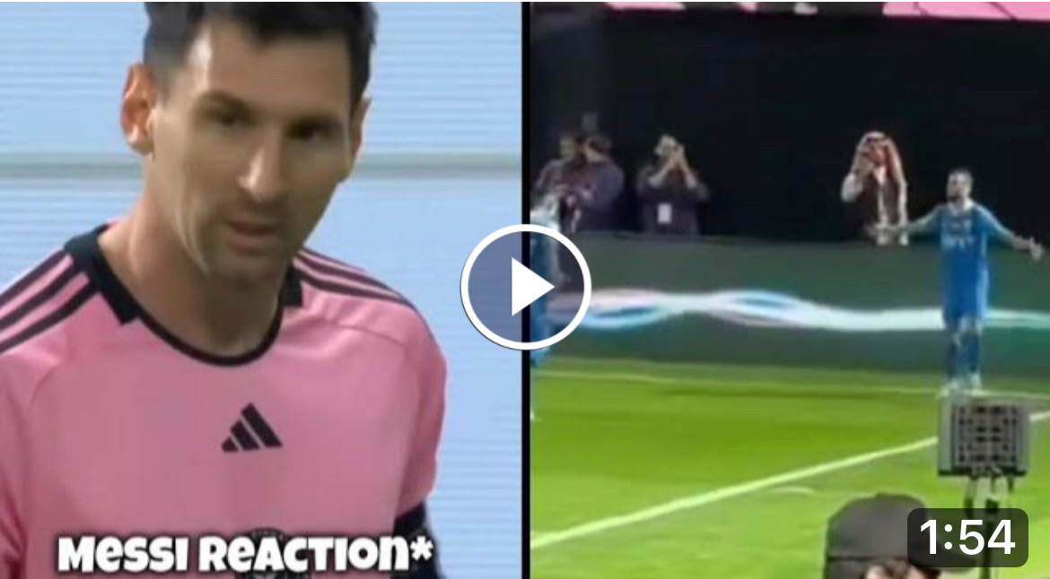 Lionel Messi reaction to Cristiano Ronaldo Goal celebration vs Inter Miami